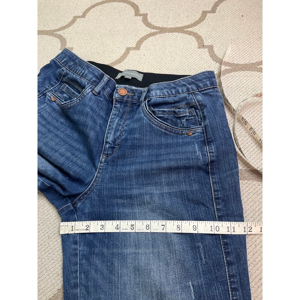 Wit & Wisdom Ab-Solution Crop Slim Straight Leg Jeans (Style L20858PFQ), size 10 - Picture 8 of 11